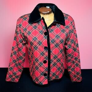VINTAGE 70s Plaid Swing Jacket Size Small Rockabilly Pinup Glam Sharon Young